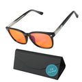 Night-time Blue Light Glasses – Premium Wayfarer + Leather Case