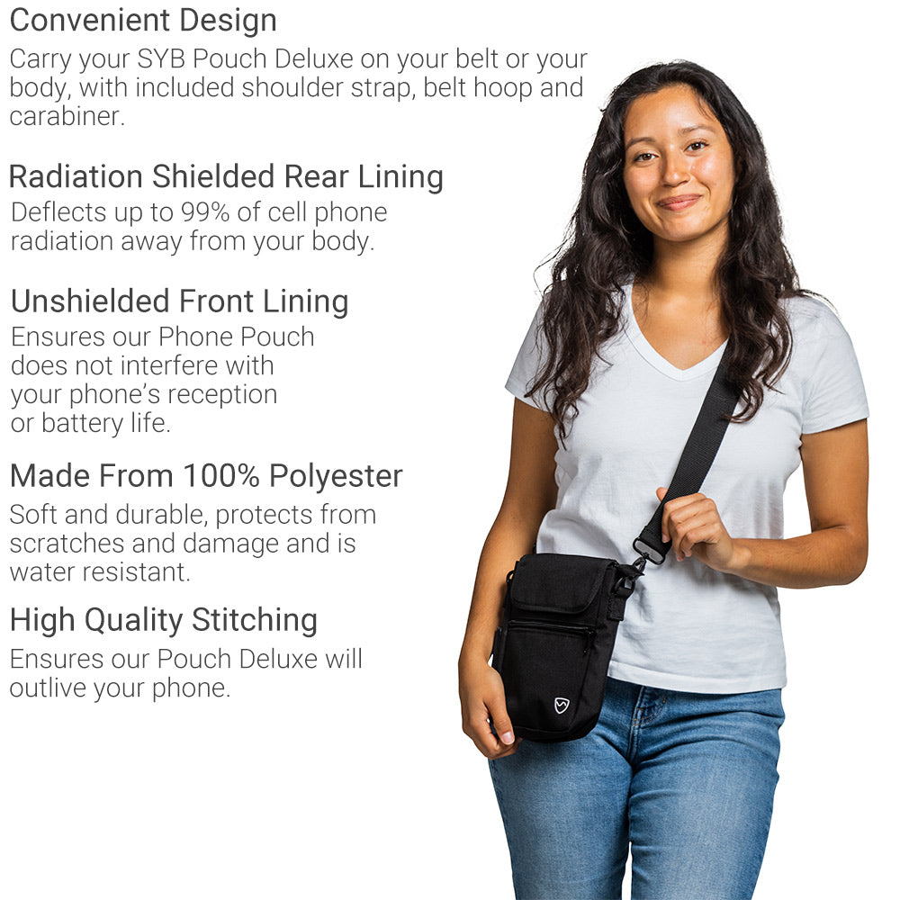 SYB Phone Pouch Deluxe – EMF Shield Bag for Phone & Everyday Carry